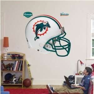    Miami Dolphins Helmet Fathead Wall Sticker: Sports & Outdoors