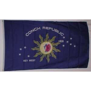  Conch Republic Flag   2x3 foot   Key west flag       CONCH REPUBLIC 
