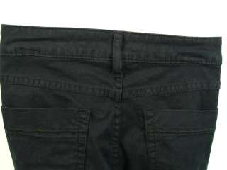 CHRISTOPHER BLUE Black Cotton Cropped Capri Pants Sz 8  