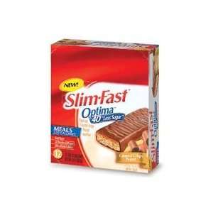 Slim Fast Optima Caramel Crispy Peanut Meal Bar   1.9 Oz X 12 Ea