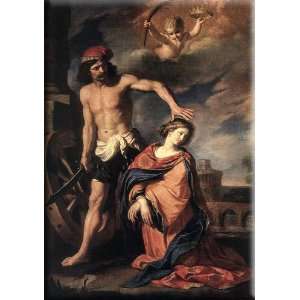  Martyrdom of St Catherine 21x30 Streched Canvas Art by 