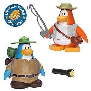  Club Penguin Figures   Series 4   Camper & Fisherman Toys 