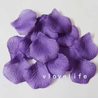 1000 Purple Silk Rose Petals Wedding Flower Favors New  