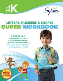Pre K Letters, Numbers & Shapes Super Workbook (Sylvan Super Workbooks 