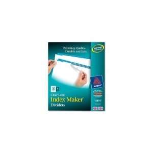  Avery Index Maker Punched Clear Label Tab Divider Office 