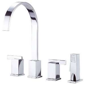  Danze D422044PC Sirius Two Handle Concealed Deck Faucet 