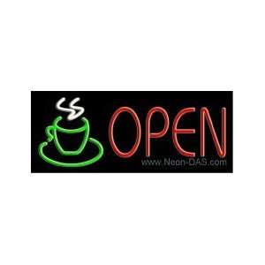  Coffee Shop Open Outdoor Neon Sign 13 x 32: Home 