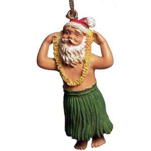  Santa with Lei Hawaii Christmas Ornament Hawaiian 30107 