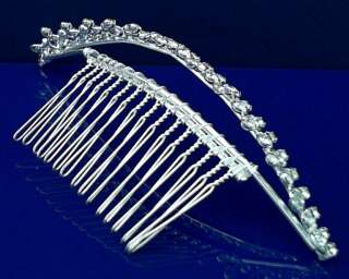 Wedding Crystal Tiara Flower Girl Pageant Homecoming Prom Comb 71574 
