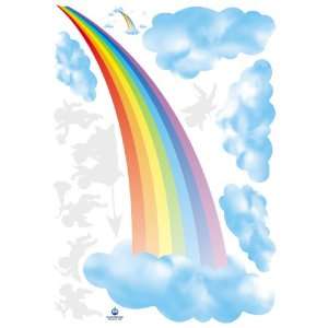   Easy Instant Home Decor Wall Sticker Decal   Rainbow Clouds Home