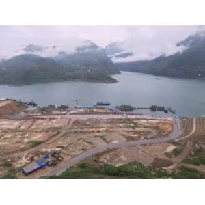 China, Sichuan Province, Wushan, City Torn Down by the Three Gorges of 