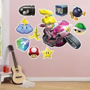 Mario Kart Wii Princess Peach Giant Wall Decal:  Home 