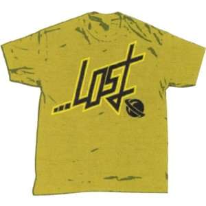  Lost JT Mens Short Sleeve Casual Shirt   Mustard   Medium 