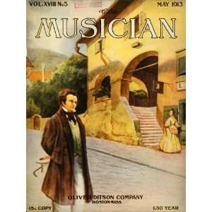  1913 Cover Musician Composer Franz Schubert In Vienna 