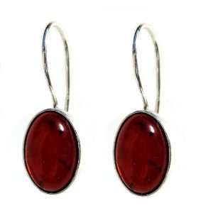 Certified Genuine Cherry The Bloody Amber and Sterling Silver French 
