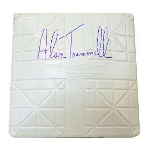  Detroit Tigers Alan Trammell Autographed Base Sports 