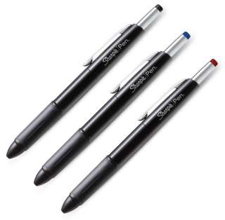 Sharpie Writing Pen Retractable Fine Point 3 Color Pk  