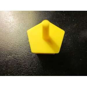   of PERFECTION Yellow Game Piece Pentagon (5 sided) 