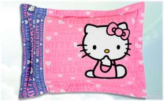 New Girls Purple Hello Kitty Smile Decorative Pillow Sham  