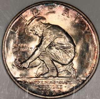 This half dollar commemorates the 75th anniversary of California 