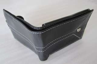  Wallet 100% Genuine Leather ★ BRAND NEW ★ Button Lock W 1  