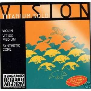   Thomastik Vision Titanium Solo Violin String Set NEW: Everything Else