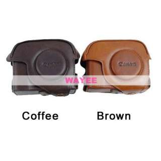  Camera Bag Case Cover for Canon Powershot G12 G11 Brown Coffee  
