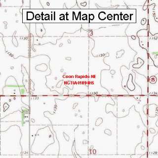  USGS Topographic Quadrangle Map   Coon Rapids NE, Iowa 