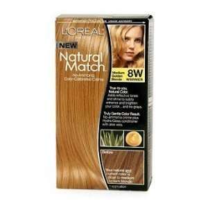  LOreal Natural Match Hair Color, 8W Medium Golden Blonde 