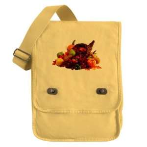   Messenger Field Bag Yellow Thanksgiving Cornucopia W: Everything Else