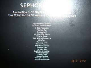 Cool! Sephora by OPI Collecton lot of 18 mini nail polishes  