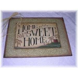  Home Sweet Home Country Wall Art Sign: Home & Kitchen