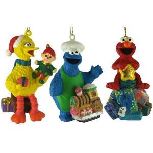  Sesame Street Cookie Monster with Train Christmas Ornament 