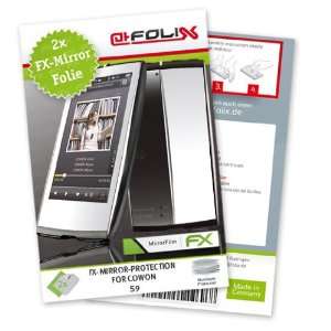  2 x atFoliX FX Mirror Stylish screen protector for Cowon S9 