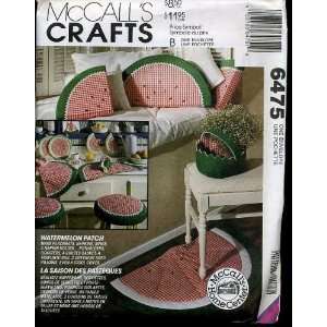  WATERMELON PATCH   MCCALLS CRAFTS SEWING PATTERN 6475 
