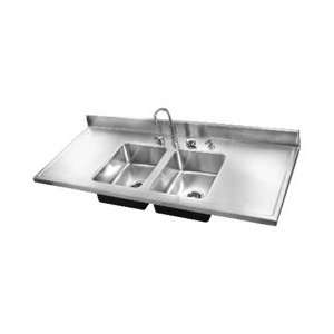  Just Double Bowl Royalty Cabinet Sink Top, DM 60 29