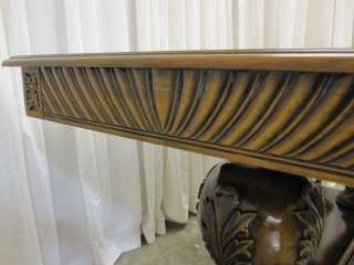 Mint Condition Walnut Library Table Heavily Carved Legs  