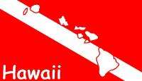 Hawiian/Hawaii Scuba Dive Flag Sticker Decal  
