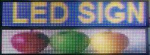 FULL COLOR PROGRAMMABLE SCROLLING LED SIGN 39 x7  