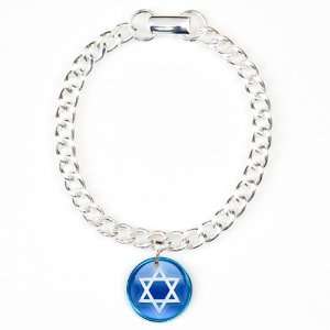    Charm Bracelet Blue Star of David Jewish Artsmith Inc Jewelry