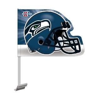   Seattle Seahawks Super Bowl Champions Helmet Shaped 10.75 x 14 Car