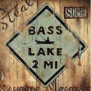  Bass Lake by Janet Kruskamp 13x13 Musical Instruments