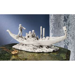 Romantic Lover Boat Ride Sculpture Statue  