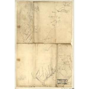  1860 Map Culpeper County Virginia