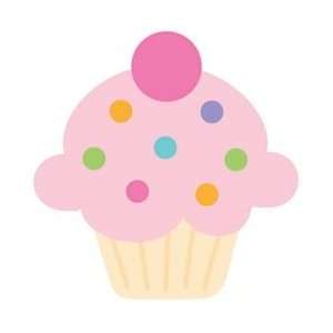   Cardstock Stickers Cuppy Cake; 12 Items/Order Arts, Crafts & Sewing