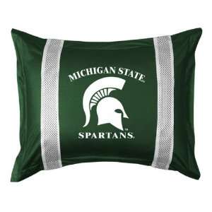  Michigan State Spartans Sideline Pillow Sham   Standard 
