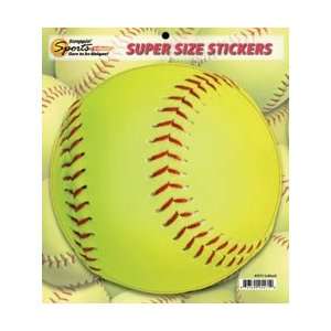 Scrappin Sports Cardstock Stickers Super Size 8.5X9.5 Softball; 5 
