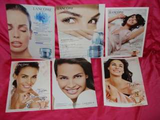 INES SASTRE clippings lot French ELLE LANCOME ads  