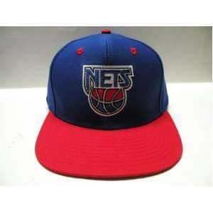 NBA New Jersey Nets Royal Red 2 Tone Retro Snapback cap Old School 