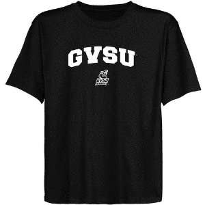  Grand Valley State Lakers Youth Black Logo Arch T shirt 